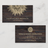 Elegant Lotus Flower Logo Yoga Visitekaartje (Voorkant / Achterkant)