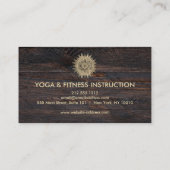 Elegant Lotus Flower Logo Yoga Visitekaartje (Achterkant)