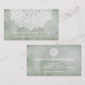 Elegant Lotus Flower Logo Yoga Visitekaartje (Voorkant / Achterkant)