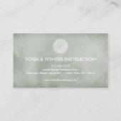 Elegant Lotus Flower Logo Yoga Visitekaartje (Achterkant)