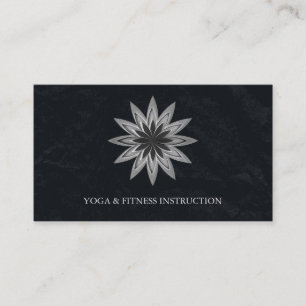 Elegant Lotus Flower Logo Yoga Visitekaartje