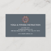 Elegant Lotus Flower Logo Yoga Visitekaartje (Achterkant)