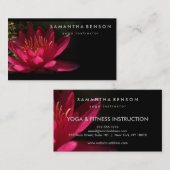 Elegant Lotus Flower Logo Yoga Visitekaartje (Voorkant / Achterkant)