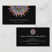 Elegant Lotus Flower Logo Yoga Visitekaartje (Voorkant / Achterkant)