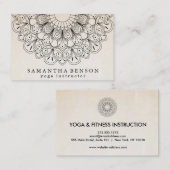Elegant Lotus Flower Logo Yoga Visitekaartje (Voorkant / Achterkant)
