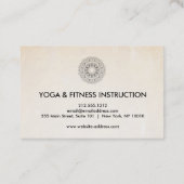 Elegant Lotus Flower Logo Yoga Visitekaartje (Achterkant)