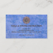 Elegant Lotus Flower Mandala Logo Yoga Instructor Visitekaartje (Achterkant)