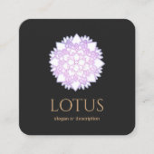 Elegant Lotus Flower Mandala Visitekaartje (Voorkant)