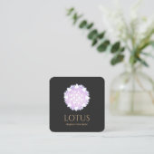 Elegant Lotus Flower Mandala Visitekaartje (Staand voorkant)