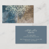 Elegant Lotus Flower Mandala Visitekaartje (Voorkant / Achterkant)