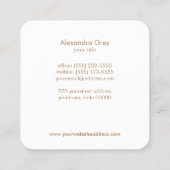 Elegant Lotus Flower Mandala Visitekaartje (Achterkant)