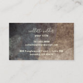 Elegant Lotus Flower Mandala Yoga Instructor Visitekaartje (Achterkant)