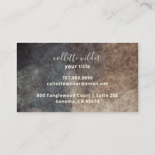 Elegant Lotus Flower Mandala Yoga Instructor Visitekaartje (Achterkant)