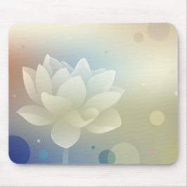 Elegant Lotus Flower Mouse Pad  Muismat