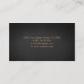 Elegant Lotus Flower - pastel gold Visitekaartje (Achterkant)