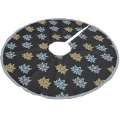 Elegant Lotus Flower Pattern Zen Yoga Kerstboom Rok (Gekanteld)