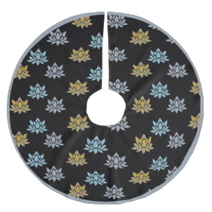 Elegant Lotus Flower Pattern Zen Yoga Kerstboom Rok