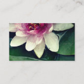 Elegant Lotus Flower Visitekaartjes (Achterkant)