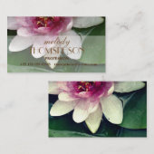 Elegant Lotus Flower Visitekaartjes (Voorkant / Achterkant)