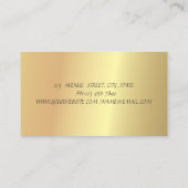 Elegant Lotus Gold Confetti Yoga Girl Glitter Visitekaartje (Achterkant)