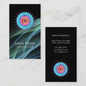 Elegant Lotus Logo Simple Floral Health Healing Visitekaartje (Voorkant / Achterkant)