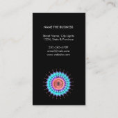 Elegant Lotus Logo Simple Floral Health Healing Visitekaartje (Achterkant)