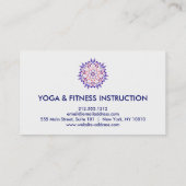Elegant Lotus Logo Yoga Meditation Wellness Visitekaartje (Achterkant)