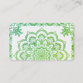Elegant Lotus Mandala Ombre Visitekaartje (Voorkant)