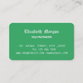 Elegant Lotus Mandala Ombre Visitekaartje (Achterkant)