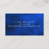 Elegant Lotus Royal Blue Yoga Instructor   Visitekaartje (Achterkant)