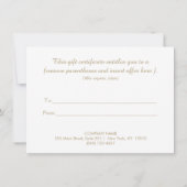 Elegant Lotus Salon en Spa Cadeaubon (Achterkant)