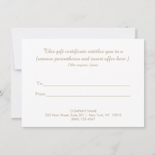 Elegant Lotus Salon en Spa Cadeaubon (Achterkant)