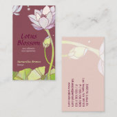 Elegant Lotus Spa Massage Visitekaartje (Voorkant / Achterkant)