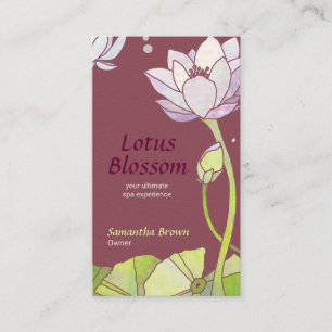 Elegant Lotus Spa Massage Visitekaartje