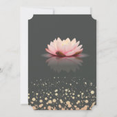 Elegant Lotus Stippen Sweet 16 Kaart (Achterkant)