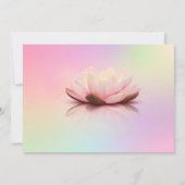 Elegant Lotus String Lights Retirement Party Kaart (Achterkant)