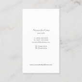 Elegant Lotus Women's Mode Boutique White Visitekaartje (Achterkant)