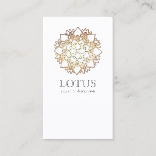 Elegant Lotus Women's Mode Boutique White Visitekaartje (Voorkant)