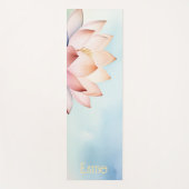 Elegant Lotus Yoga Mat – Minimal & Serene Design (Voorkant)
