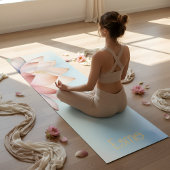 Elegant Lotus Yoga Mat – Minimal & Serene Design