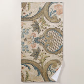 Elegant Louis XV Floral Paisley Strandlaken (Voorkant)