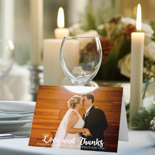 Elegant Love and Bedankt Modern Wedding Photo