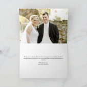 Elegant Love and Bedankt Modern Wedding Photo (Binnen)