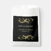 Elegant Love and Bedankt Wedding Bedankzakje (Voorkant)