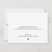 Elegant Love and Bedankt Wedding Photo (Achterkant)