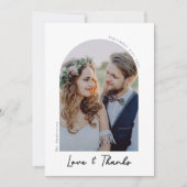 Elegant Love & Bedankt Photo Wedding (Voorkant)