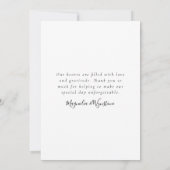 Elegant Love & Bedankt Photo Wedding (Achterkant)