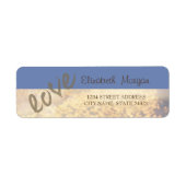 Elegant, Love, Bokeh Address Label (Voorkant)