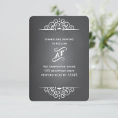 Elegant Love Chalkboard Wedding RSVP-reactiekaart Informatiekaartje (Staand voorkant)