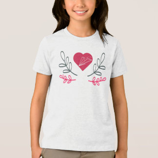 Elegant Love, Freedom, Heart and Travel Graphic Tri-Blend Shirt